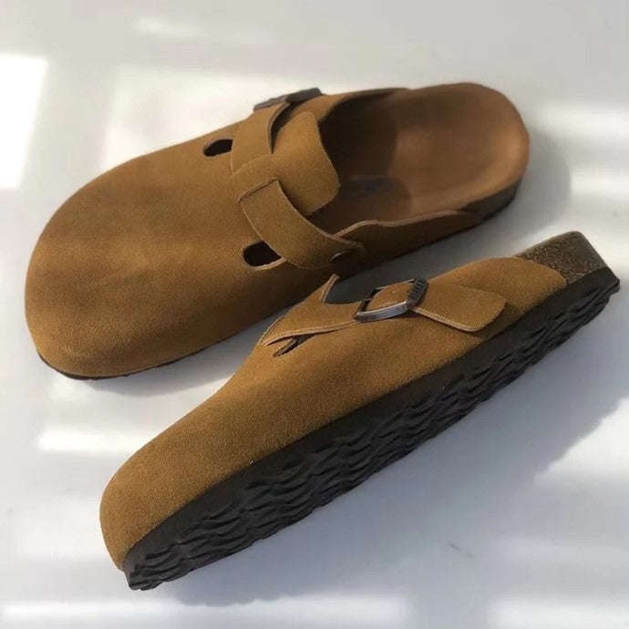 Levoire | Chaussons En Daim Unisex Braun