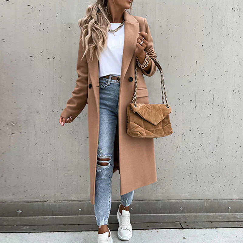 Levoire | Manteau D'Automne Élégant Avec Boutons Pour Femmes