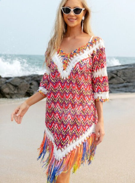 Levoire | Vêtements de plage en tricot Rouge Taille unique