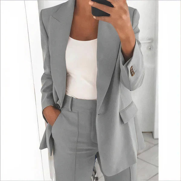 Levoire | Ensemble De Bureau Pour Femmes 2 Pièces Gris
