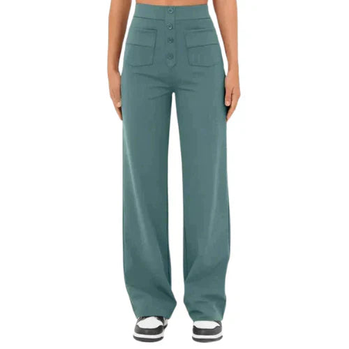Levoire | Haute Taille Pantalon Large Turquoise