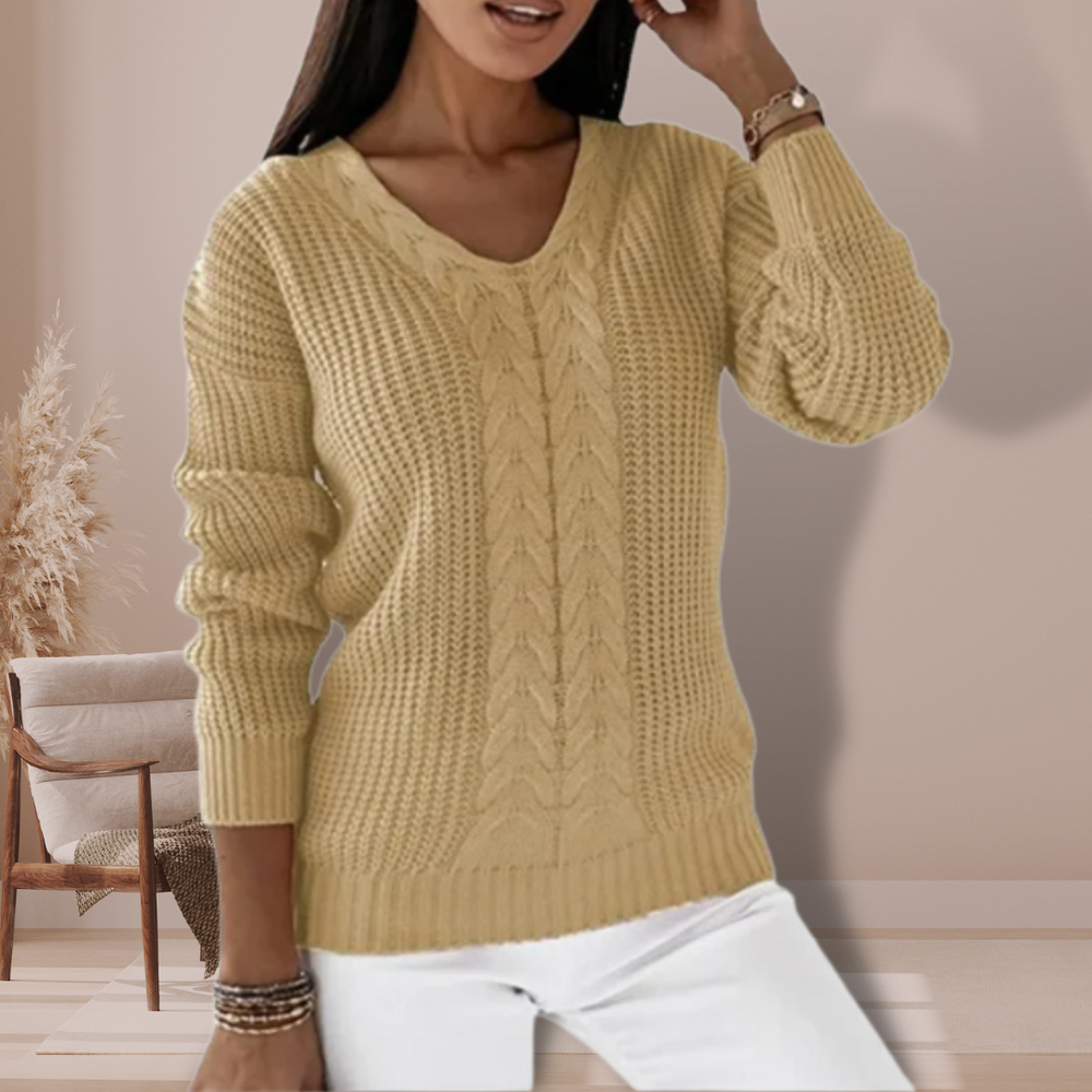 Levoire | Jersey En Tricot Chaud Abricot