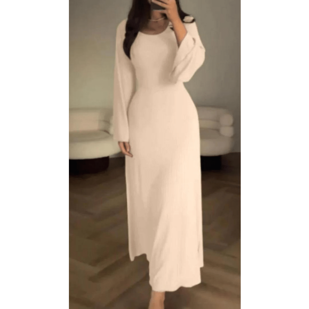 Levoire | Élégant Maxi Robe Intemporelle Classe & Confort Extrême Beige