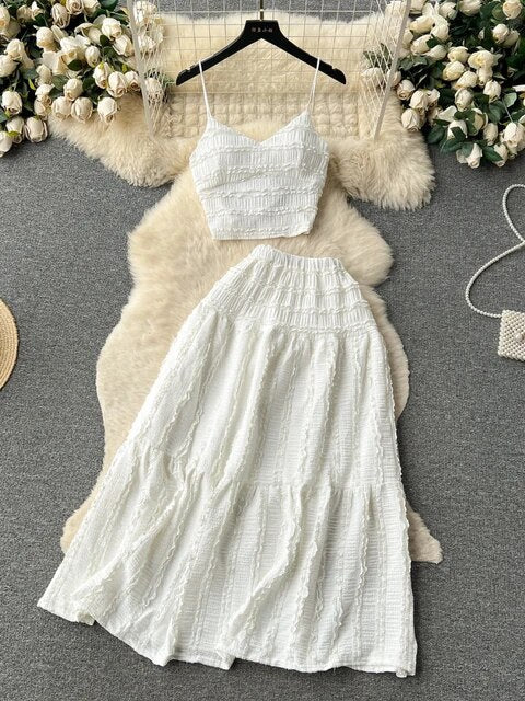Levoire | Ensemble D'Été Tendance Blanc