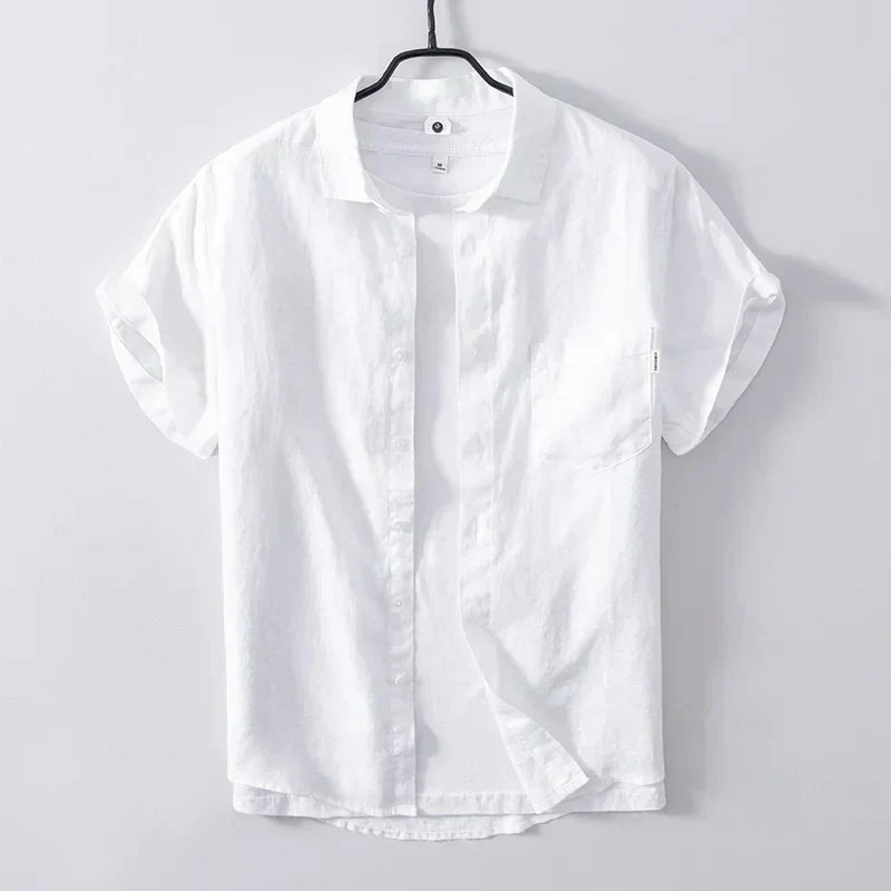 Levoire | Chemise En Lin Style Decontracte Respirant Et Confortable Hommes