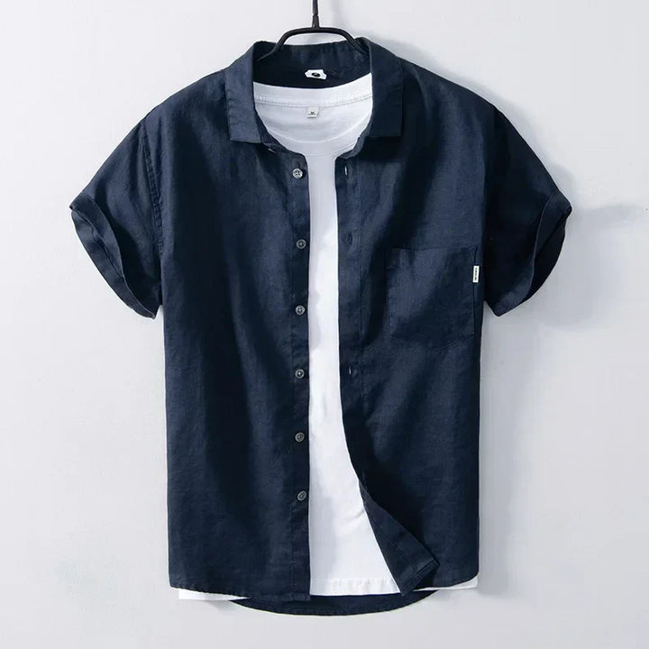 Levoire | Chemise En Lin Style Decontracte Respirant Et Confortable Hommes