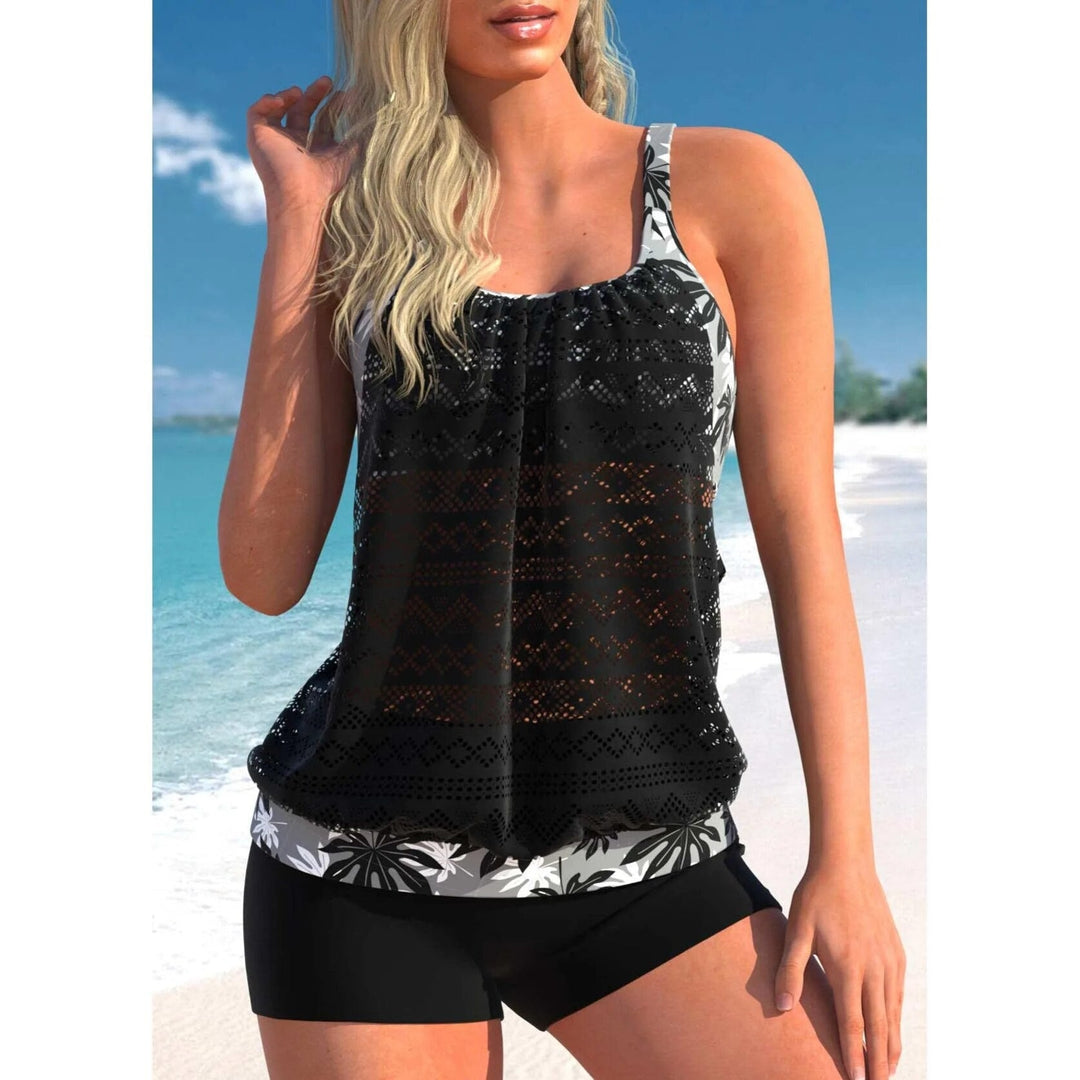 Levoire | Ensemble De Tankini Élégant Noir