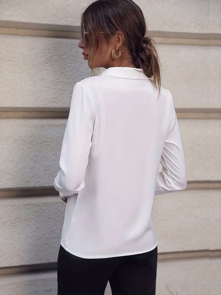 Levoire | Manches Longues Chemises Formelles Blouses De Travail Pour Femmes