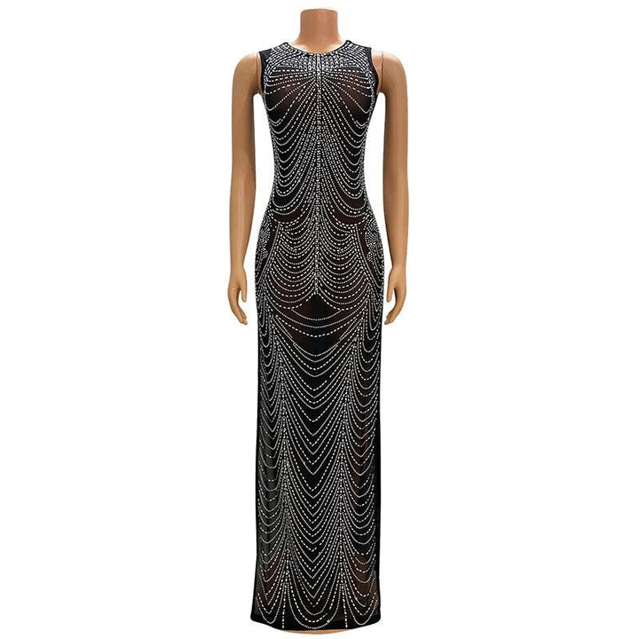 Levoire | Robe Décolletée Haut Fente Sans Manches