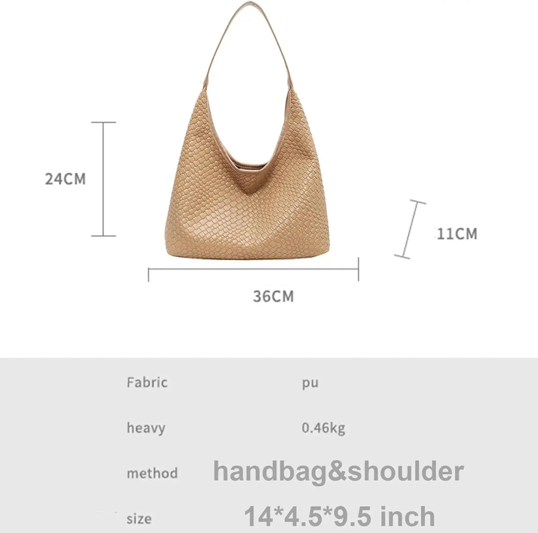 Levoire | Sac Cuir Vegan Quotidien Sac Tissé Sac À Épaule