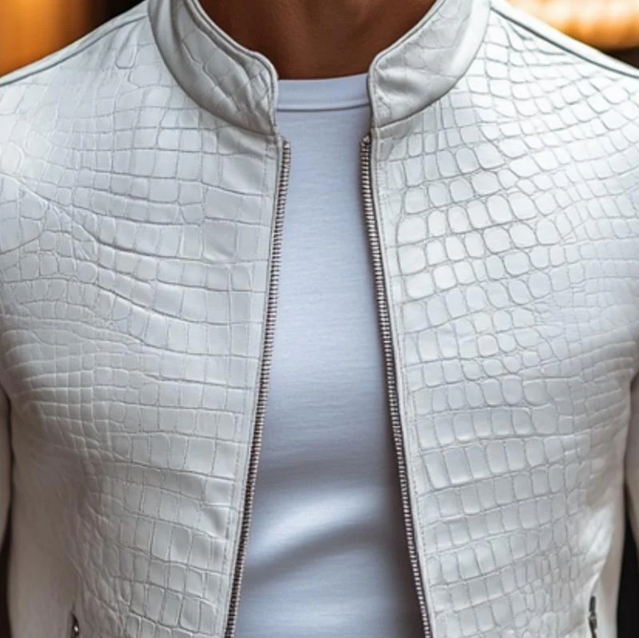 Levoire | Veste en cuir de crocodile de luxe