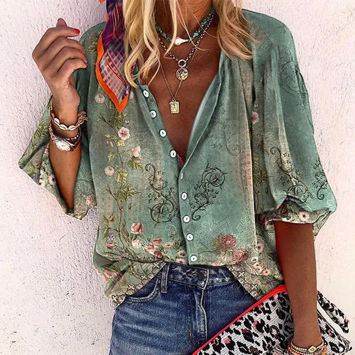 Levoire | Chemisier Avec Impression Vintage