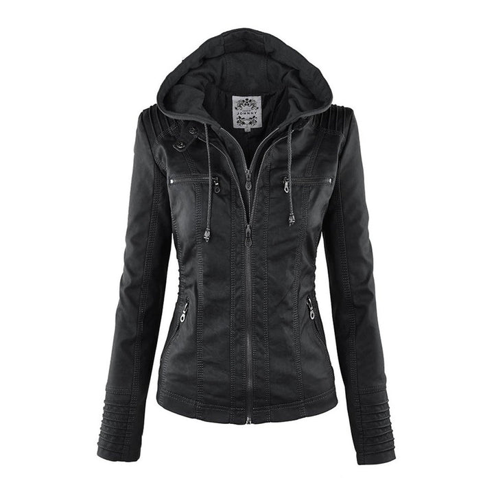 Levoire | Veste D'Été En Simili Cuir Noir