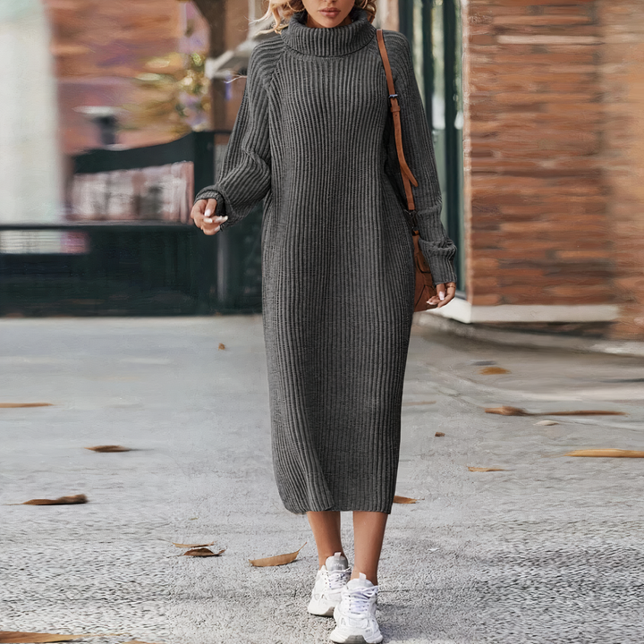 Levoire | Robe Tricot À Manches Longues Lorelei Gris foncé