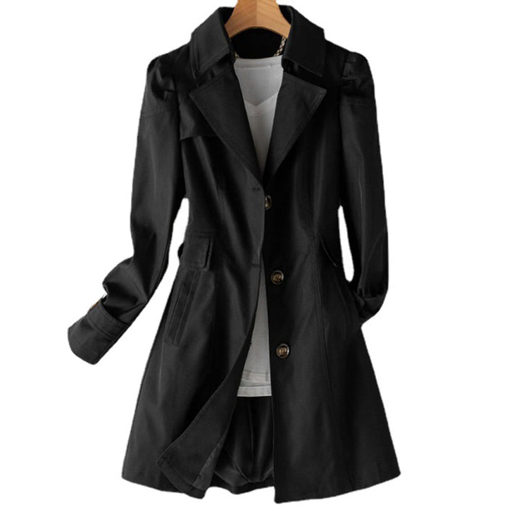 Levoire | Trench-Coat Välikerros Idéal Pour Le Printemps Noir