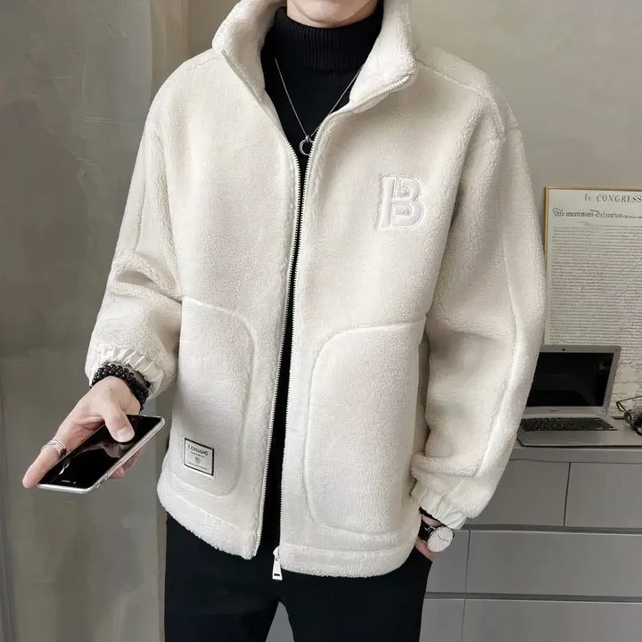 Levoire | Veste en polaire avec Confort Optimal et Design Tendance pour Hiver Blanc