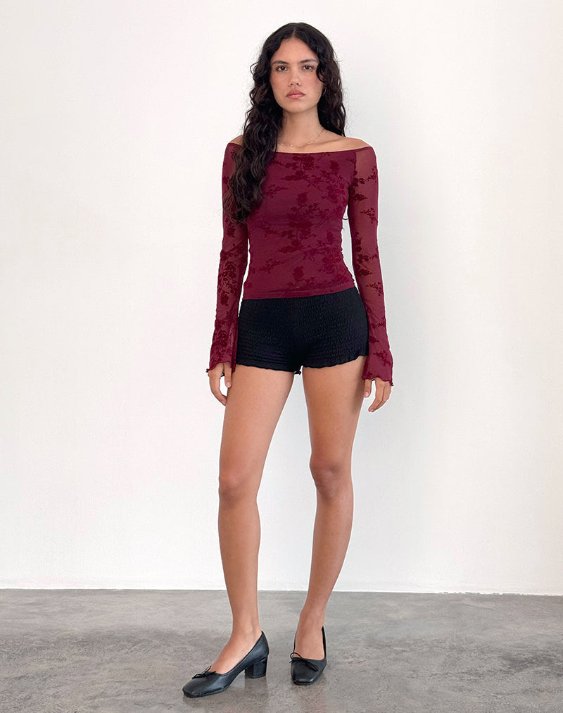 Levoire | Élégant Top En Maille Off Shoulder
