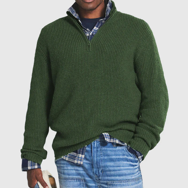 Levoire | Pull En Laine De Haute Qualité Vert