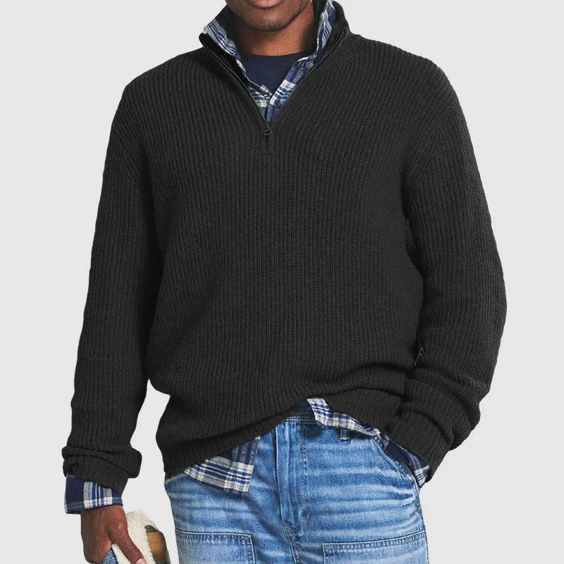 Levoire | Pull En Laine De Haute Qualité Noir