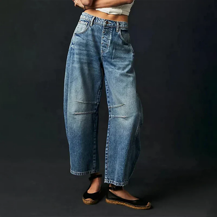 Levoire | Jean confort à jambe large Bleu foncé