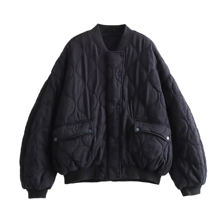 Levoire | Veste En Coton Avec Col Rond Noir