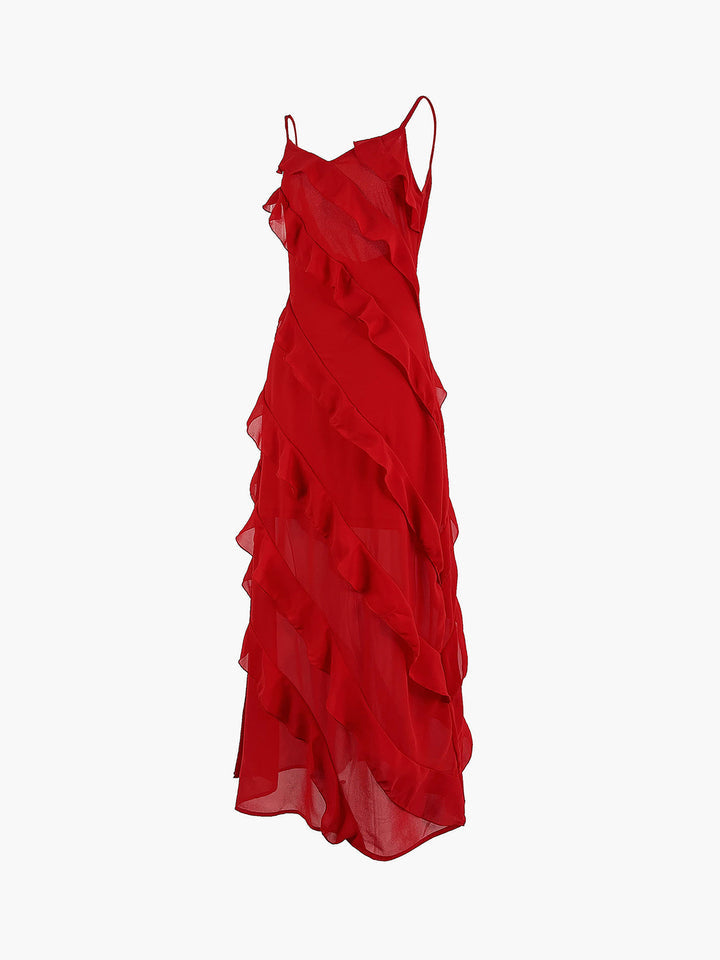 Levoire | Élégante robe longue à volants