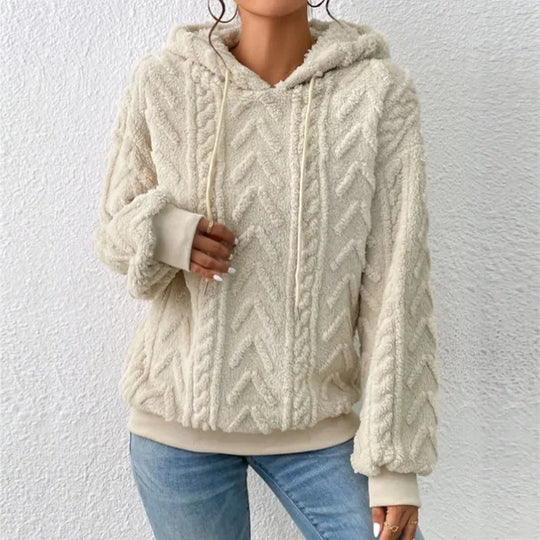 Levoire | Sweat À Capuche En Teddyfleece De Sol L Beige