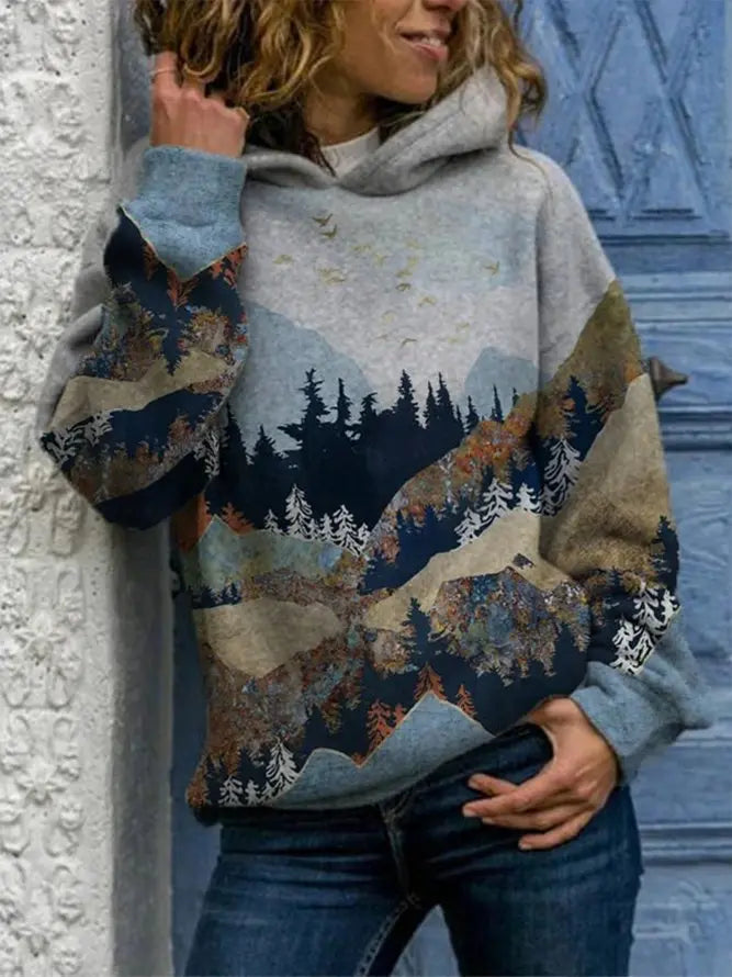 Levoire | T-shirt à capuche pour femmes Multicolore