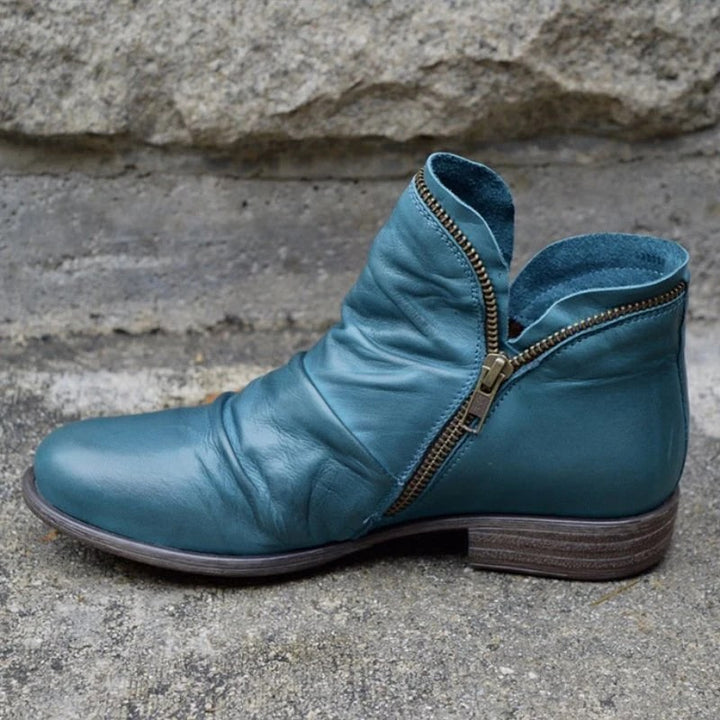 Levoire | Bottes Élégantes À Fermeture Éclair Pour Femmes Bleu
