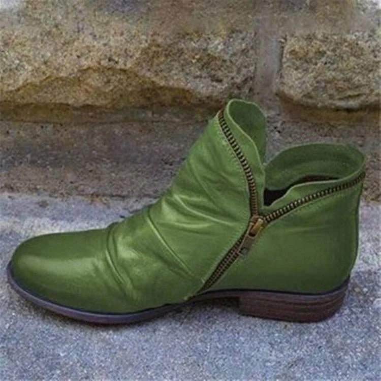 Levoire | Bottes Élégantes À Fermeture Éclair Pour Femmes Vert