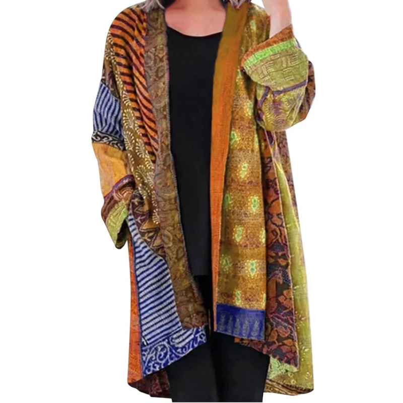 Levoire | Veste Couleurs Vives Ouverte Front Plus Size Veste Vêtements Féminins Jaune