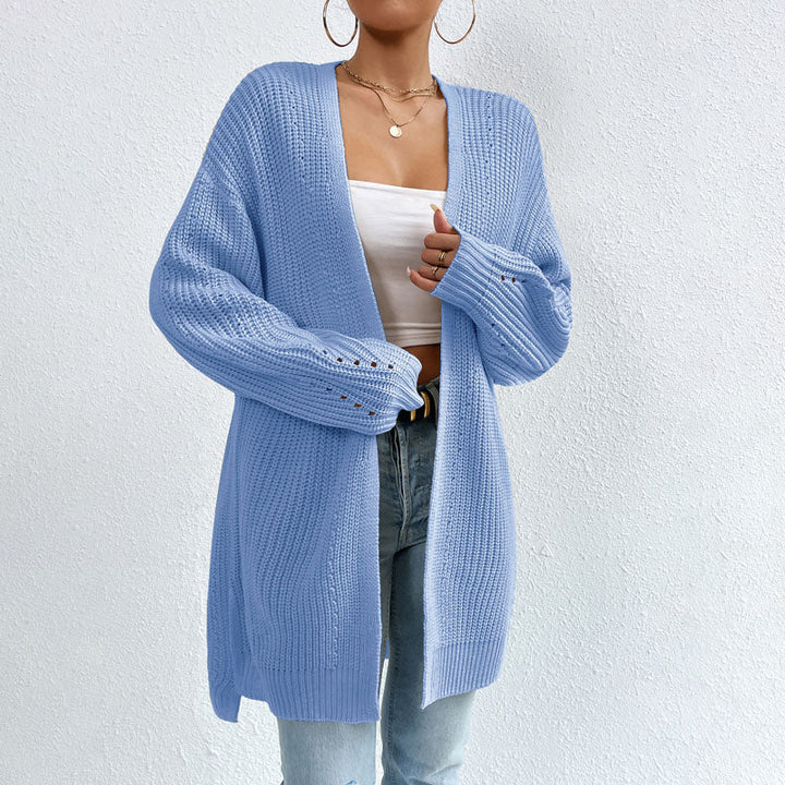 Levoire | Veste Longue Tricotée Avec Détails Subtils Pour Femmes