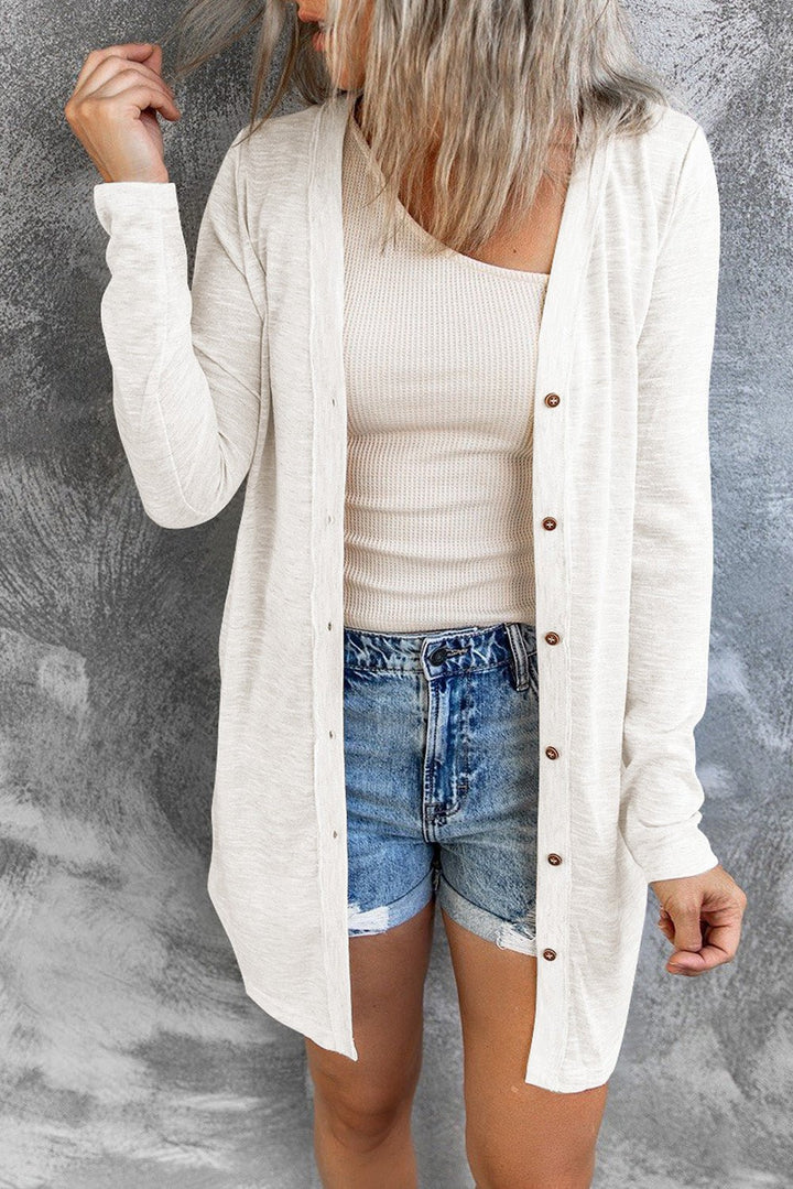 Levoire | Manteau Tricot Plus Long Et Plus Doux Pour Femmes Blanc