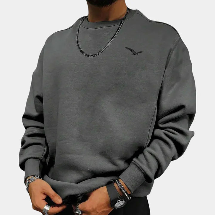 Levoire | Pull-Over En Laine Confortable Pour Hommes Gris
