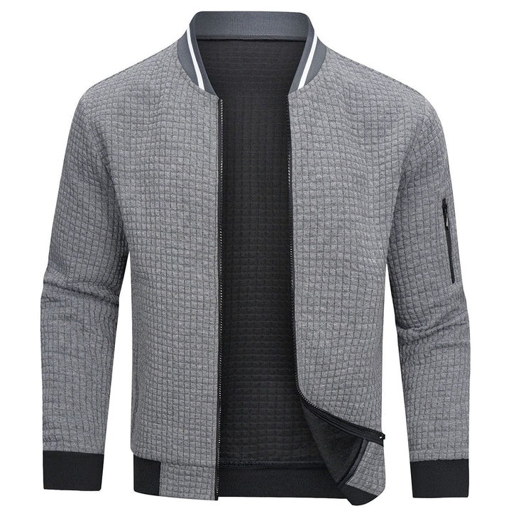Levoire | Confortable Et Chaud Pull Pour Homme Avec Fermeture Éclair Gris