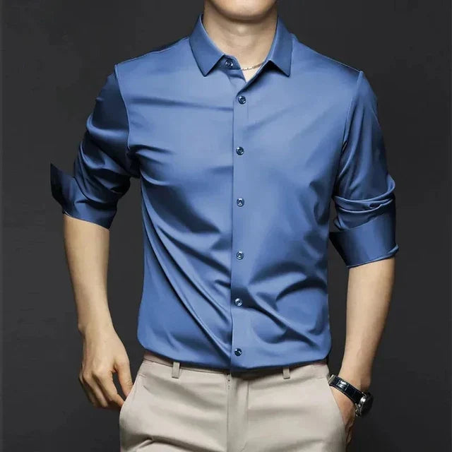 Levoire | Chemise Confortable Pour Homme Bleu