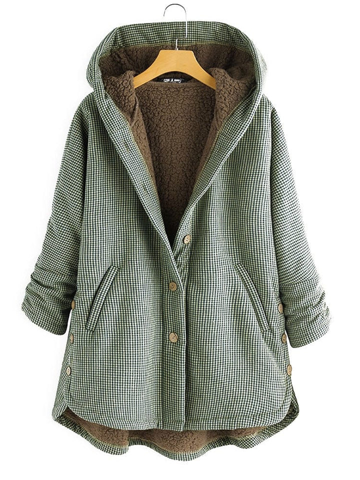 Levoire | Manteau Laine Avec Capuche Vert clair