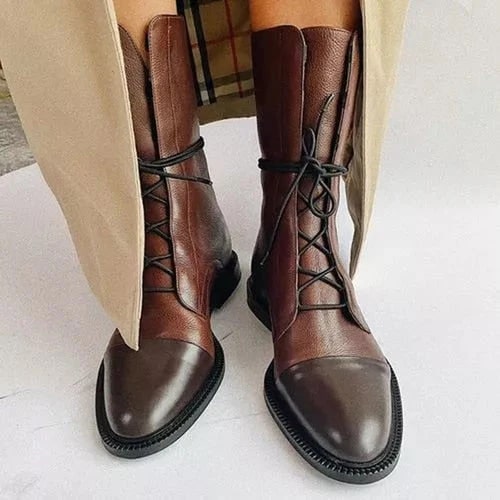 Levoire | Chaussures À Lacets Élégantes Pour Femmes Braun