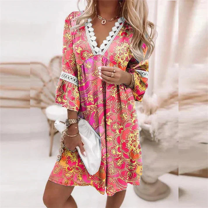 Levoire | Robe Minimekko Boho Kukka Rosa