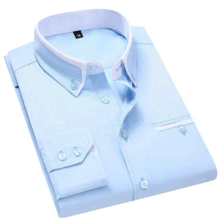 Levoire | Classique Chemise Officielle Pour Hommes Céleste Bleu