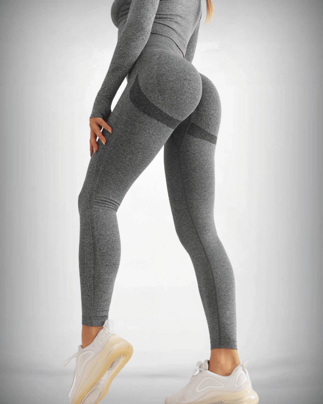 Levoire | Leggings De Pilates Pour Femme Avec Taille Haute Pour Un Confort Ultime Gris
