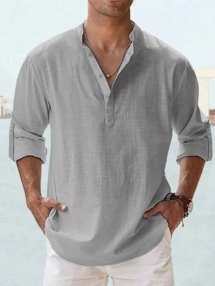 Levoire | Chemise À Manches Longues Confortable Gris