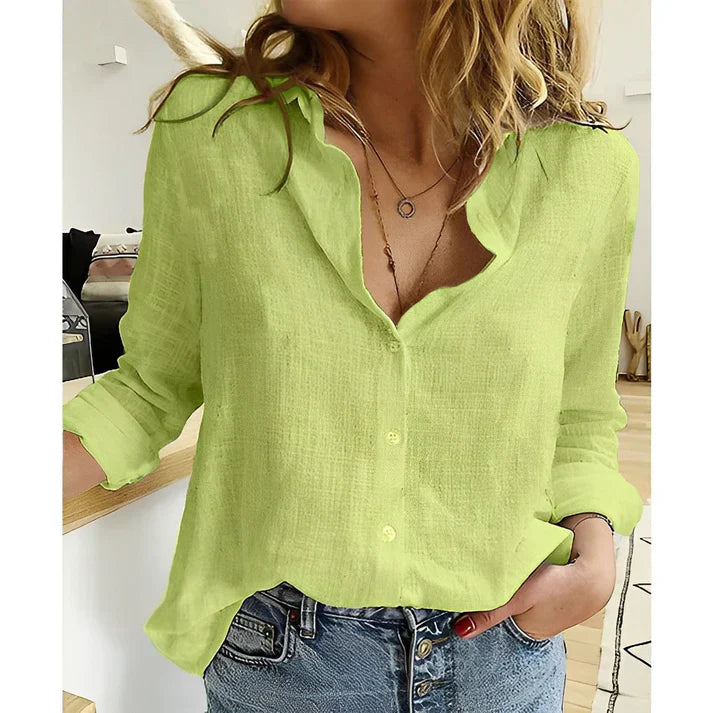 Levoire | Blouse En Canvas Légère Et De Haute Qualité Vert
