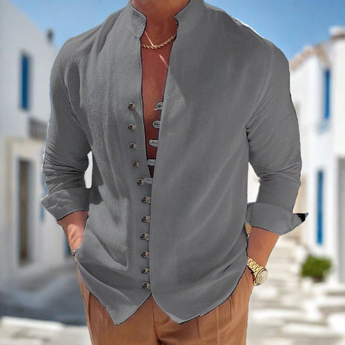 Levoire | Chemise De Printemps Élégante Pour Hommes Avec Col