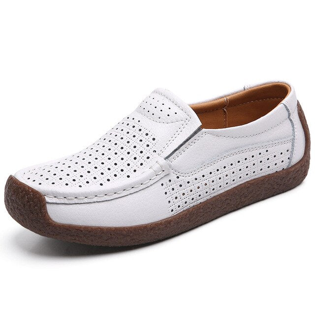 Levoire | Modernes Basses Chaussures Pour Femmes Blanc creux