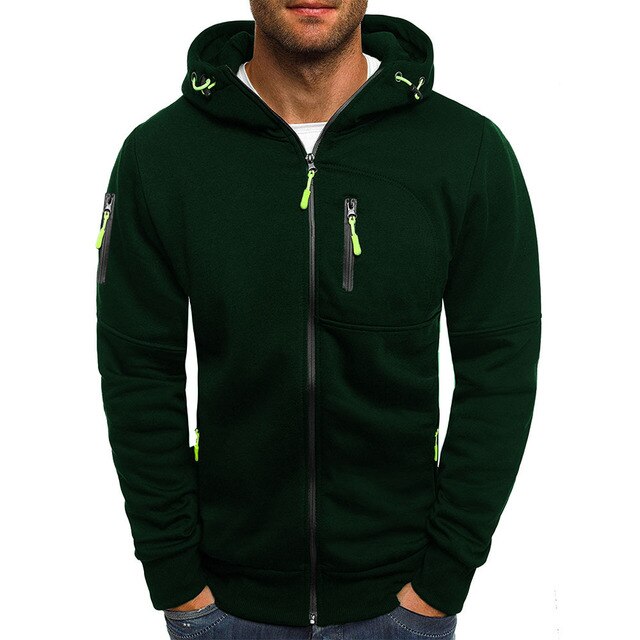 Levoire | Veste De Sport Pour Hommes Veste Technique Sportive Vert foncé