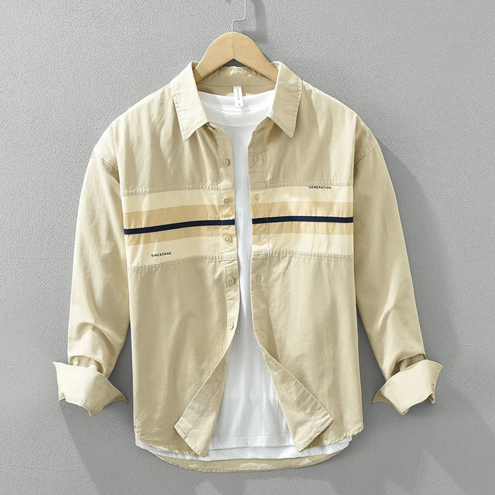 Levoire | Chemise Patchwork Decontractee Elegant Hommes