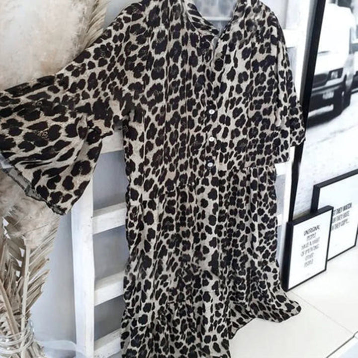 Levoire | Robe D'Été Élégante Avec Motif Léopard