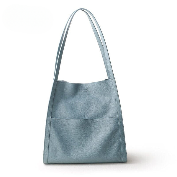 Levoire | Sac Grande Capacité Sac À Bandoulière Sac De Course Bleu clair