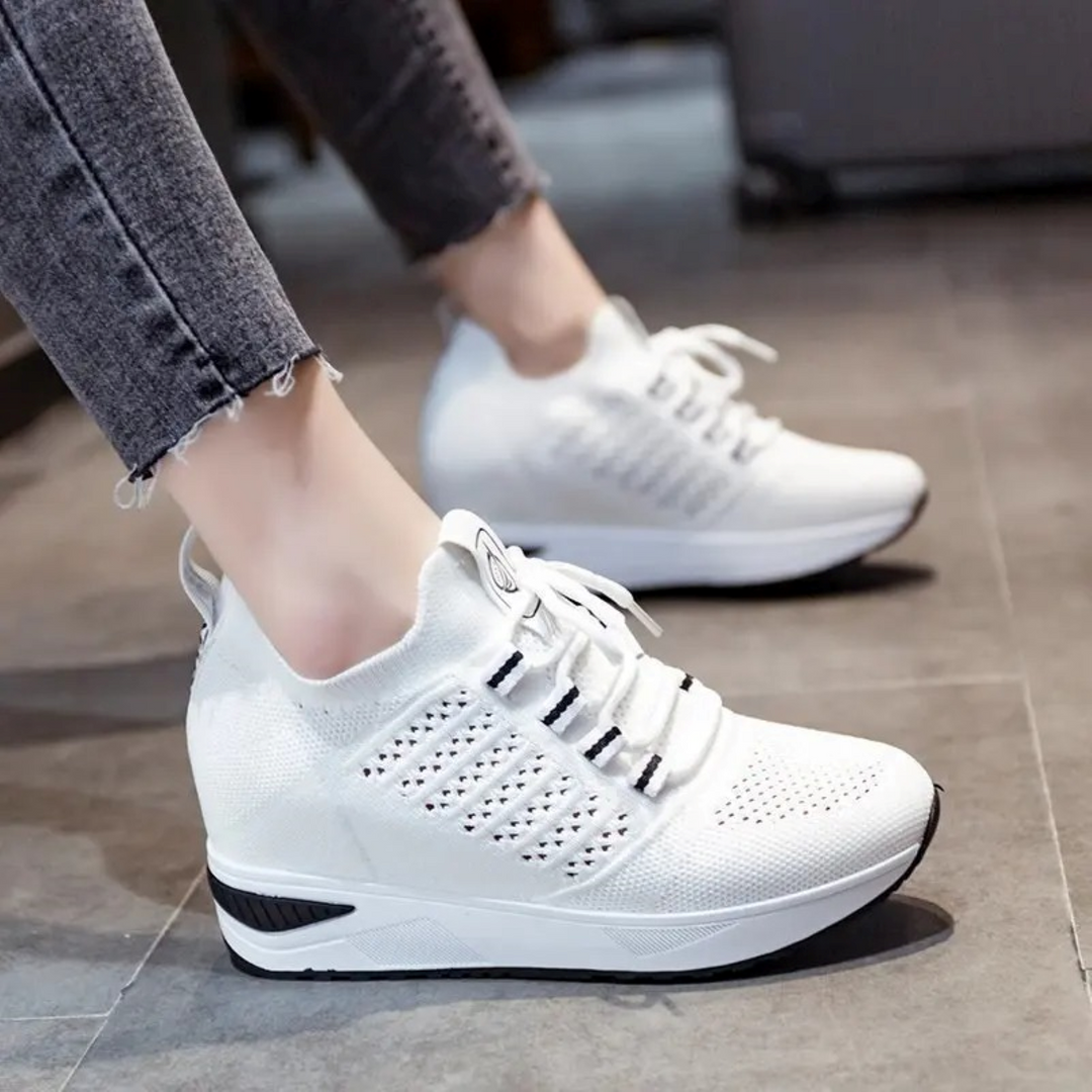 Levoire | Chaussures Confortables Et Légères À Talon Compensé Pour L'Été Blanc